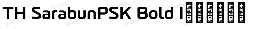 TH SarabunPSK Bold I字体转换